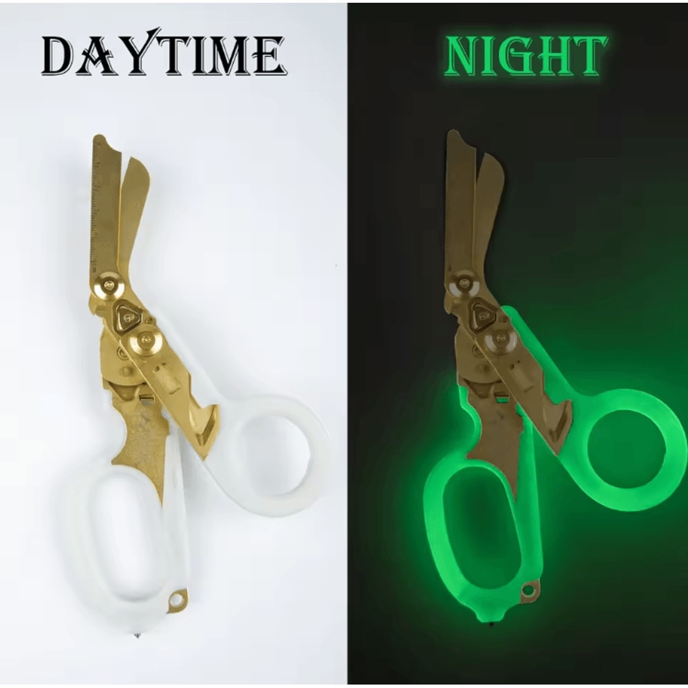 Emergency Rescue Shears Stainless Steel Foldable Scissors Pliers Tool For Outdoor Camping And IFAK 14