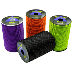 reflective 550 paracord rope 7 strand 4 mm – tactical camping lanyard and diy survival cord