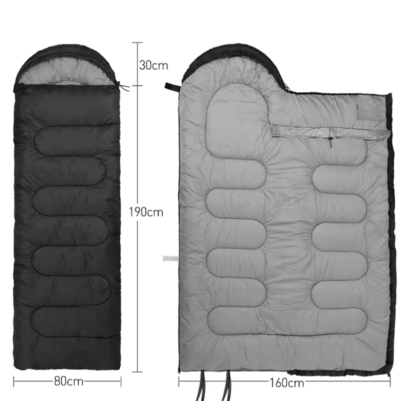 Lightweight 4Season Mummy Sleeping Bag Warm Cotton Outdoor Camping And Backpacking Sleep Sack 4