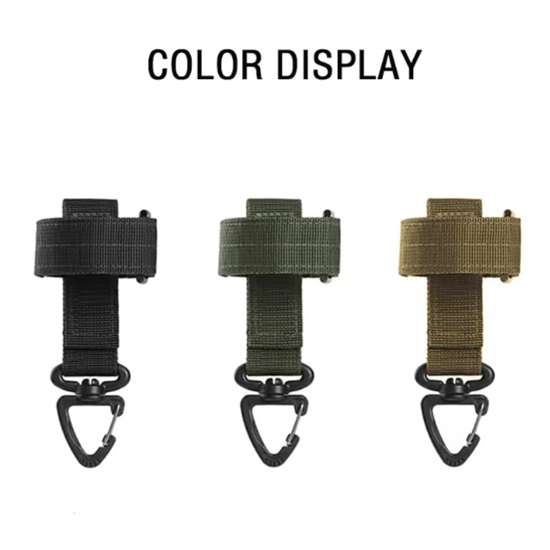 Outdoor Tactical Nylon Hook Gloves Safety Clip MultiPurpose Climbing And Camping Hanging Buckle 3