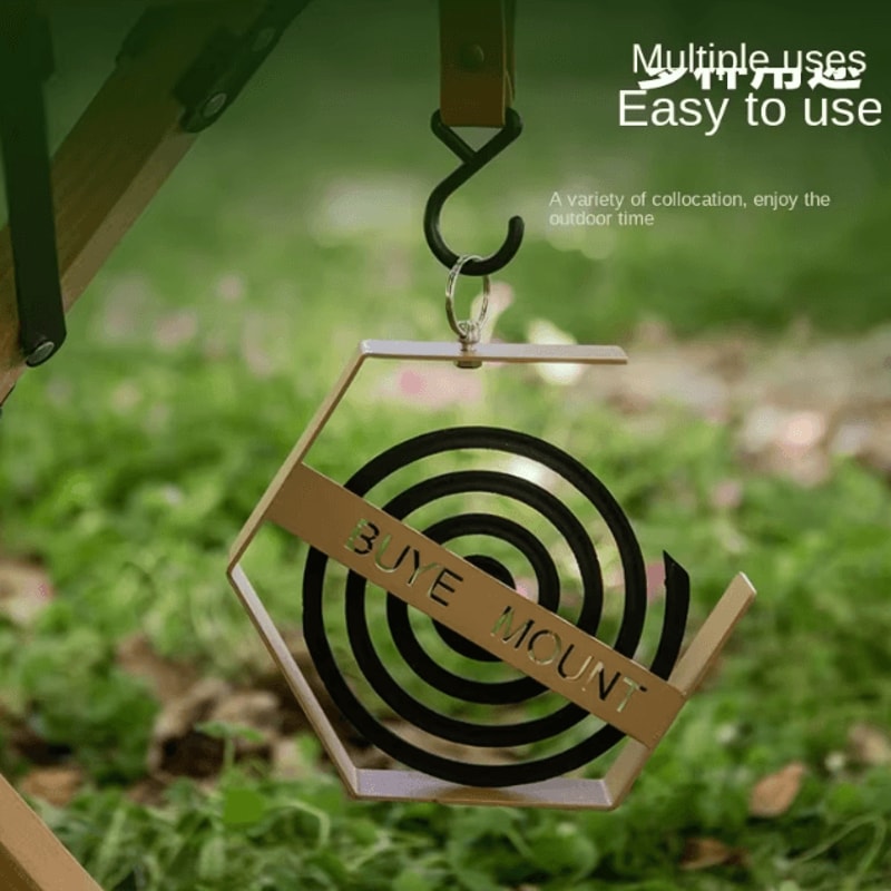 Outdoor Mosquito Coil Holder Tray Hanging Camping Insect Repellent Tool For Hiking And Travel 3