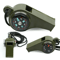 3in1 Emergency Survival Whistle Compass Thermometer And Outdoor Multifunction Camping Whistle 0