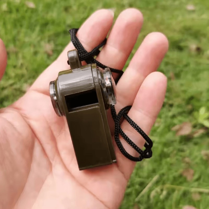 3in1 Emergency Survival Whistle Compass Thermometer And Outdoor Multifunction Camping Whistle 1