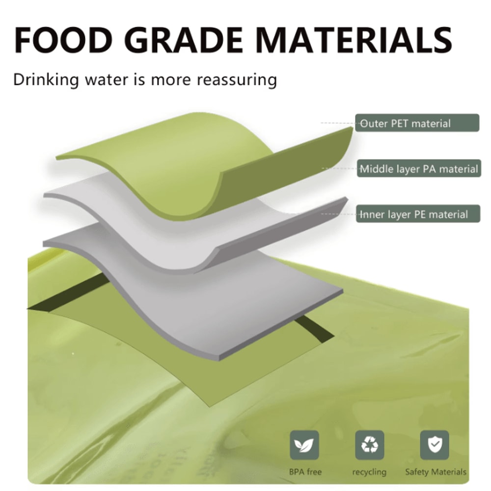 BSWOLF Outdoor Mini Folding Water Bag 8L Large Capacity Portable Camping Water Storage Bag 2