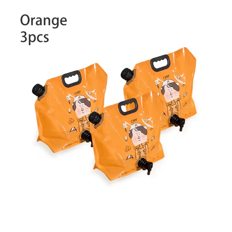 BSWOLF Outdoor Mini Folding Water Bag 8L Large Capacity Portable Camping Water Storage Bag 10