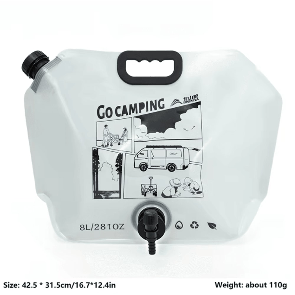 BSWOLF Outdoor Mini Folding Water Bag 8L Large Capacity Portable Camping Water Storage Bag 11