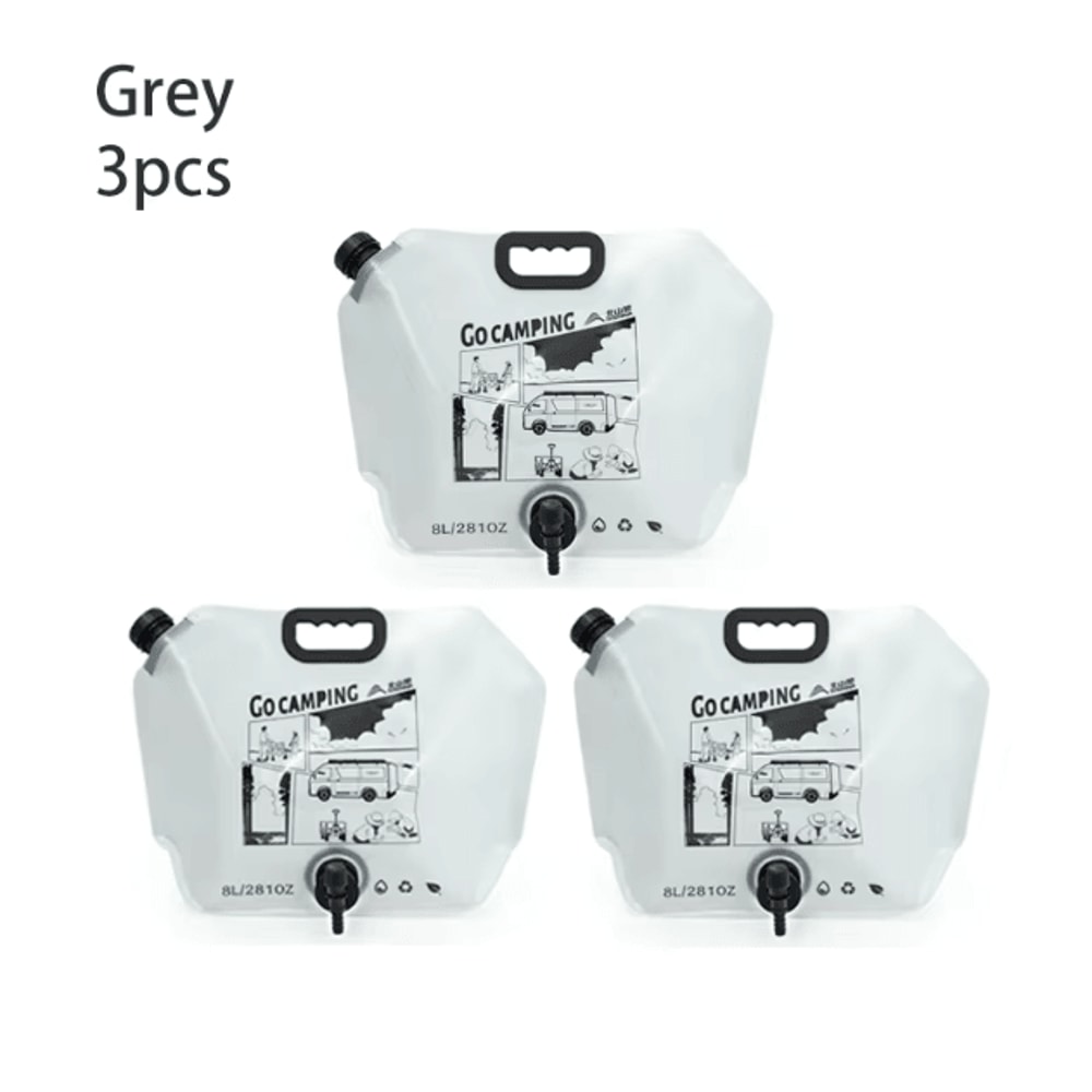 BSWOLF Outdoor Mini Folding Water Bag 8L Large Capacity Portable Camping Water Storage Bag 12