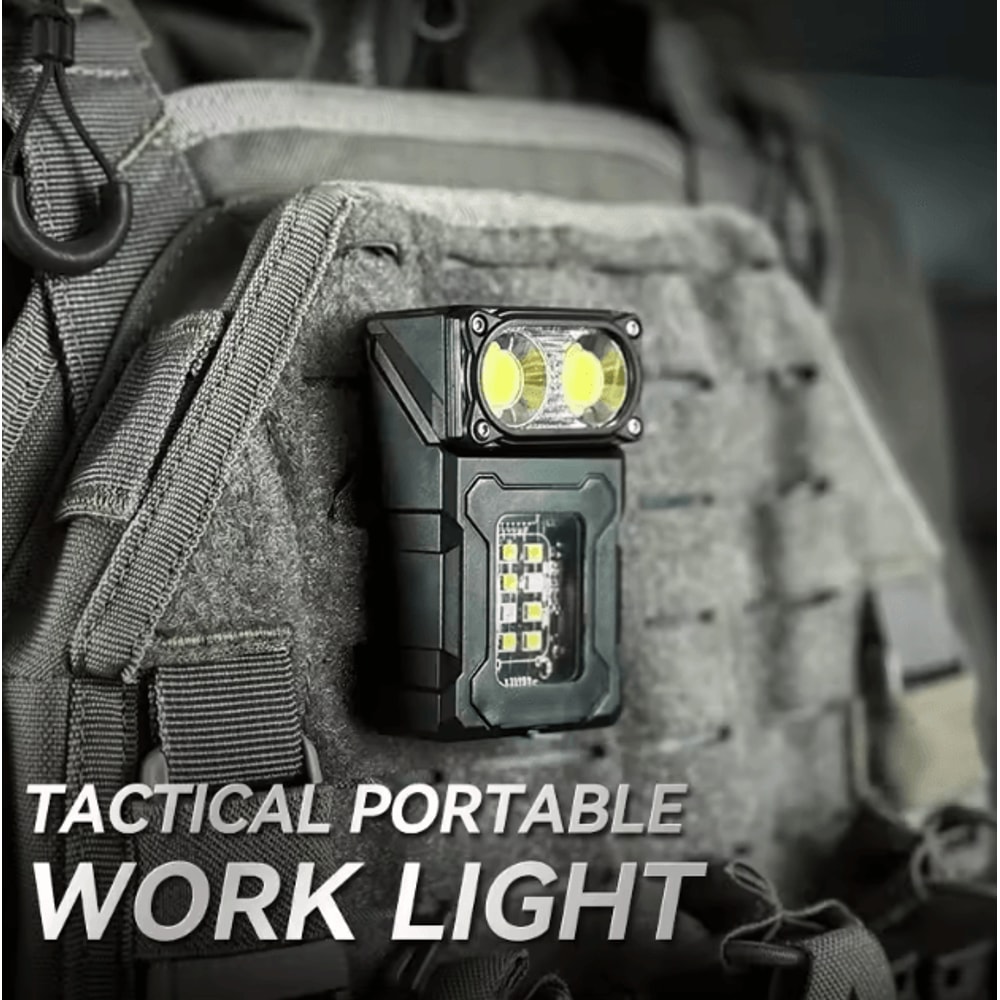 Tactical Portable Work Light USB Rechargeable Mini LED Flashlight Outdoor Camping And EDC Molle Cl 1