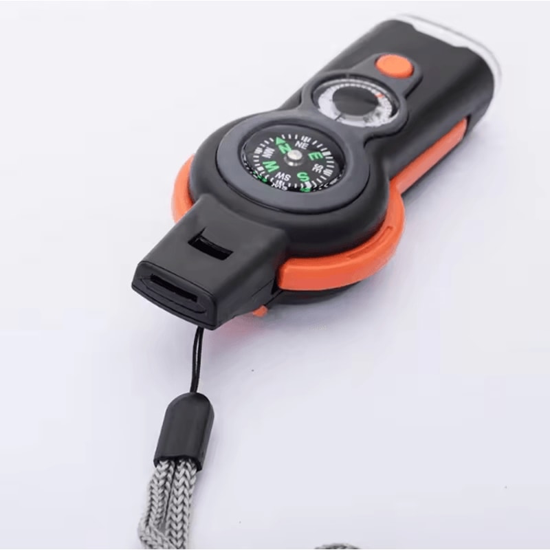 7 In 1 Outdoor Survival Whistle Multi Function Safety Whistle For Hiking Camping And Travel 4