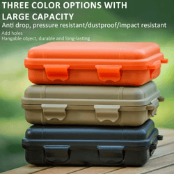 waterproof outdoor survival storage box s l xl – sealed plastic camping and travel organizer