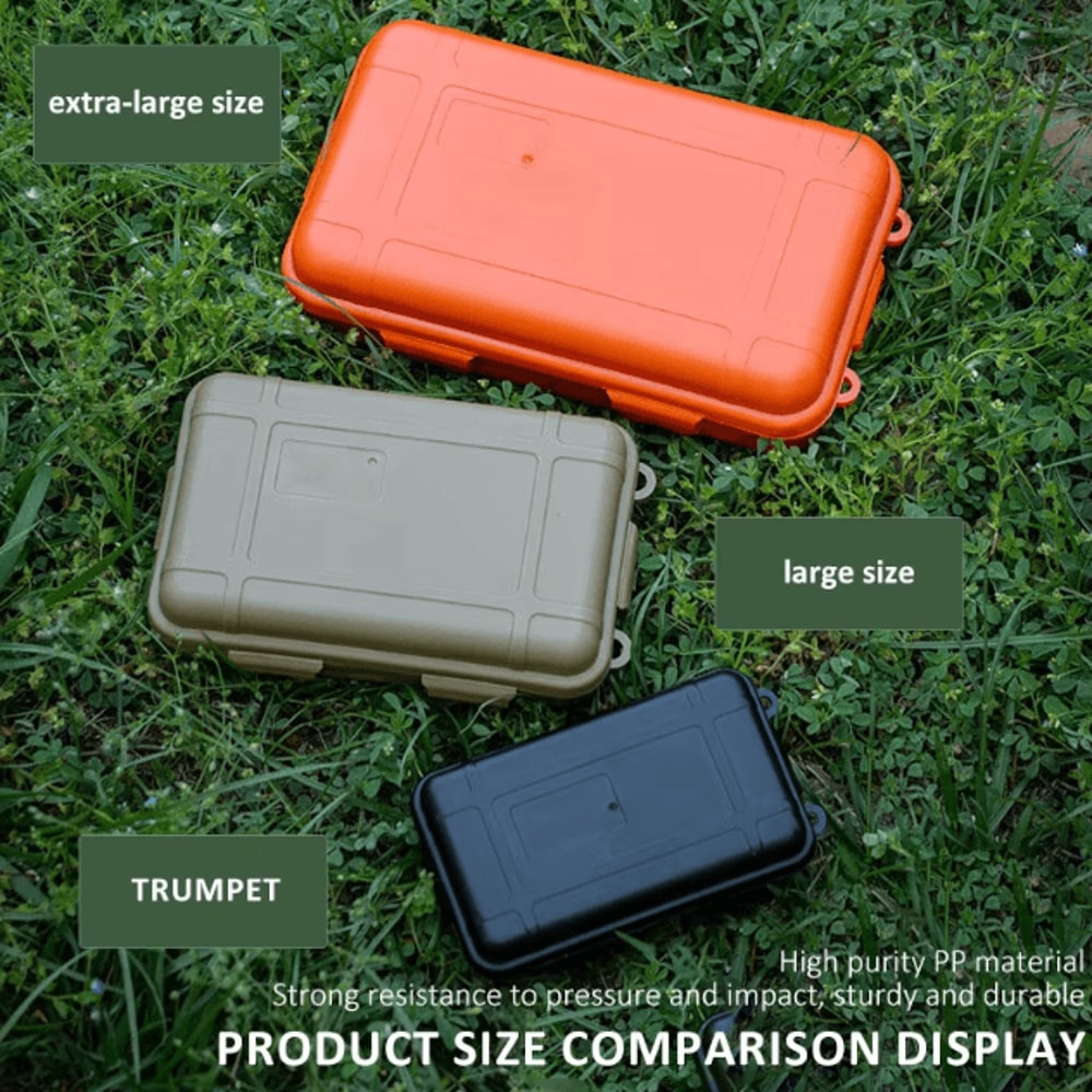 Waterproof Outdoor Survival Storage Box S L XL Sealed Plastic Camping And Travel Organizer 2