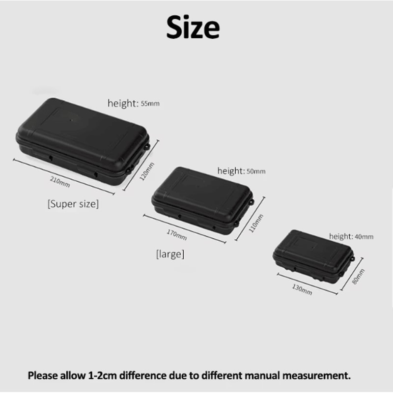 Waterproof Outdoor Survival Storage Box S L XL Sealed Plastic Camping And Travel Organizer 4