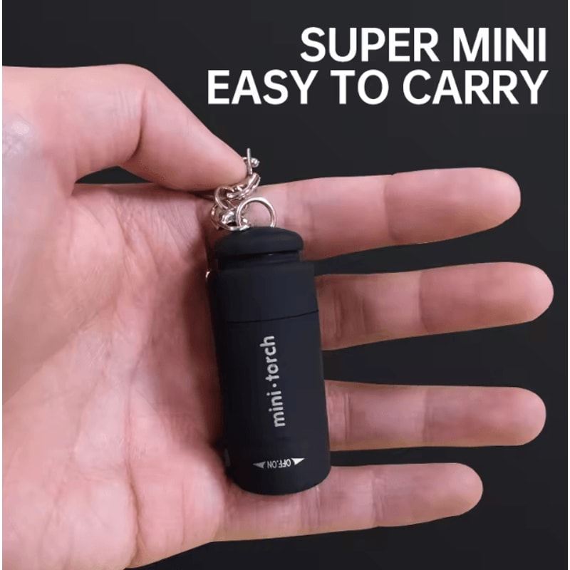 Outdoor Keychain Rechargeable LED Mini Pocket Flashlight For Camping Hiking And Emergencies 1