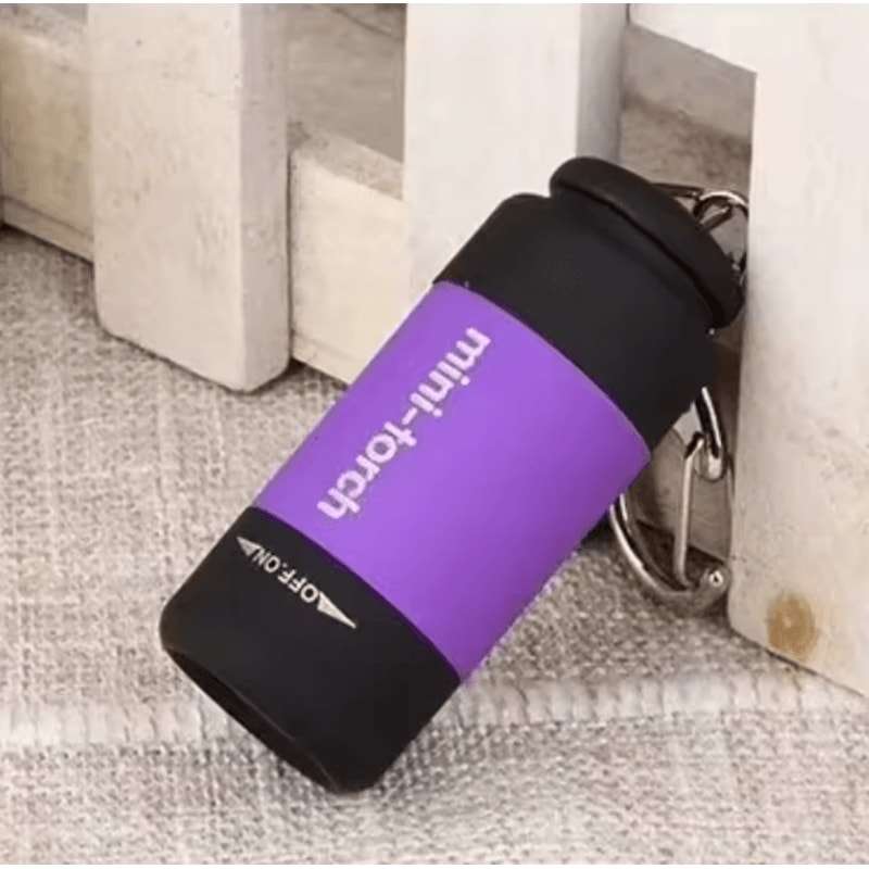 Outdoor Keychain Rechargeable LED Mini Pocket Flashlight For Camping Hiking And Emergencies 9