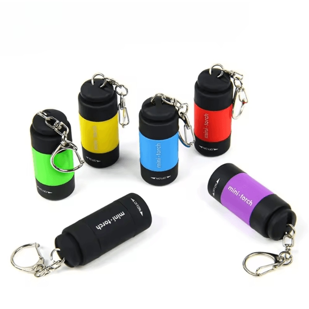 Outdoor Keychain Rechargeable LED Mini Pocket Flashlight For Camping Hiking And Emergencies 5