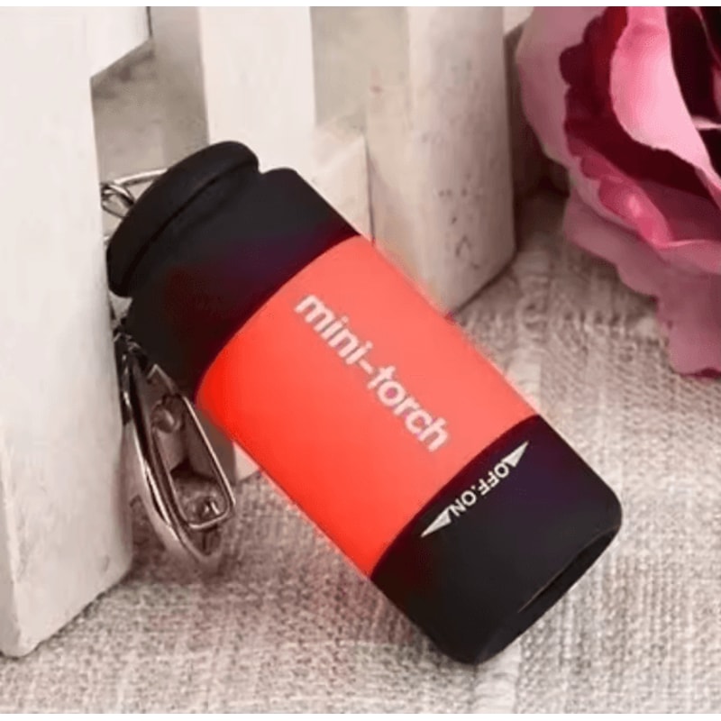 Outdoor Keychain Rechargeable LED Mini Pocket Flashlight For Camping Hiking And Emergencies 6