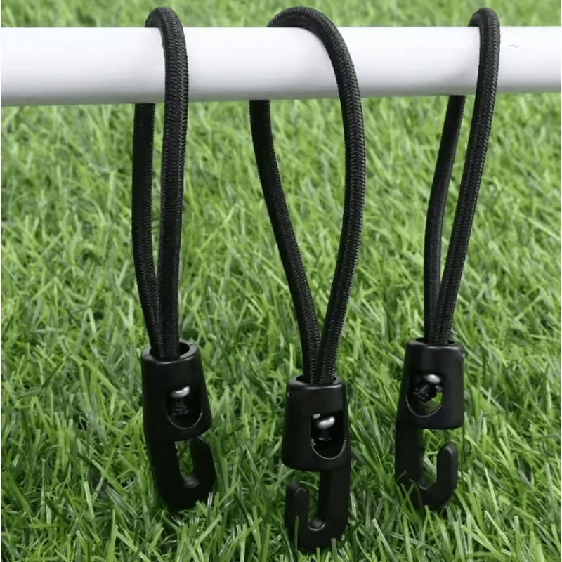 Bungee Cord With Hooks High Elasticity Rubber Tensioner For Camping Tarpaulin And Outdoor Gear 4