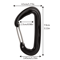 12KN Small Climbing Carabiner DShape Safety Lock Hook For Outdoor Camping And Hiking 4