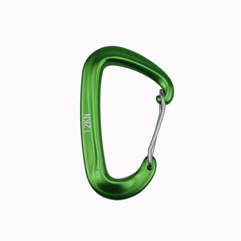 12KN Small Climbing Carabiner DShape Safety Lock Hook For Outdoor Camping And Hiking 9