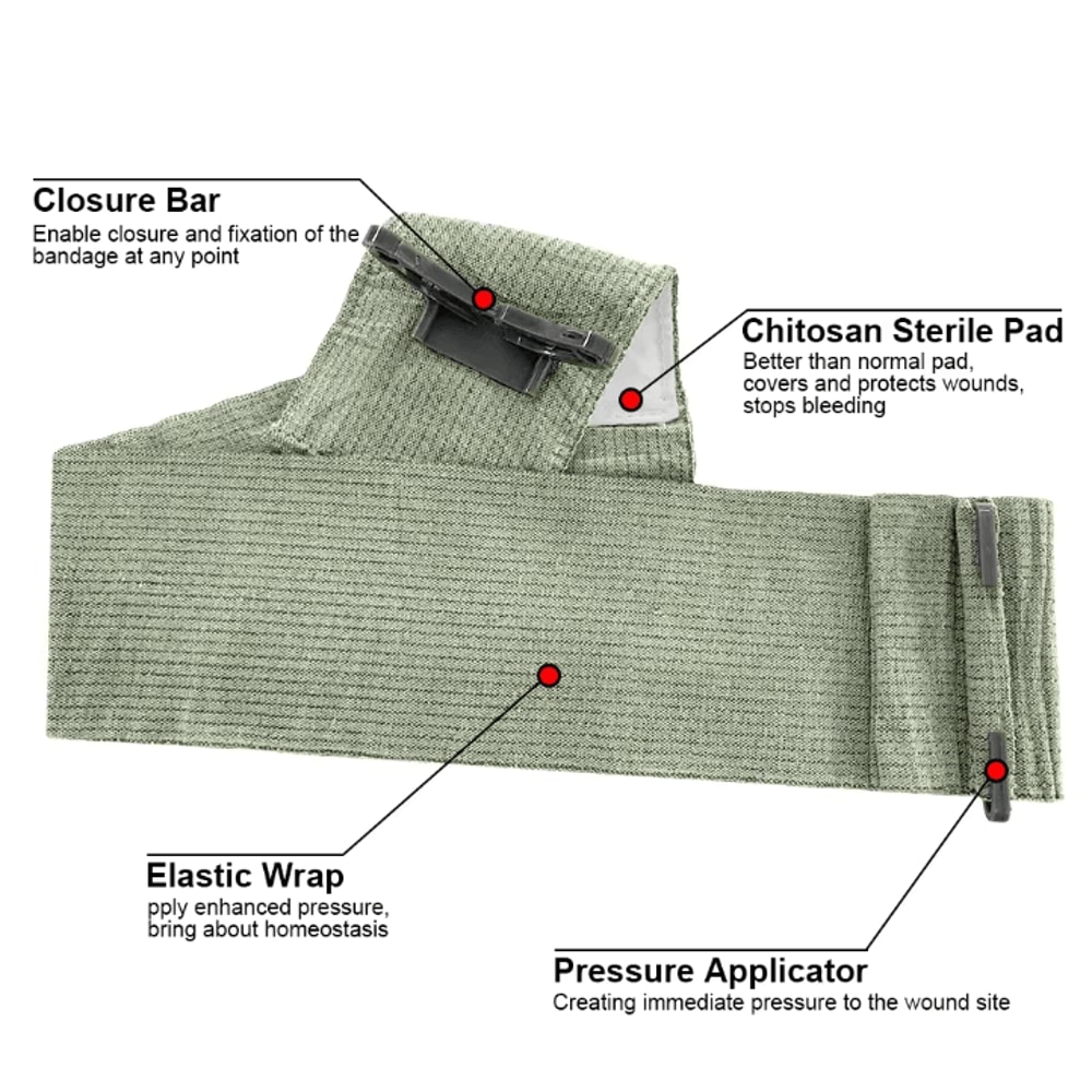 Israeli Trauma Emergency Bandage 46 Inch AllinOne Wound Control First Aid Tool 1