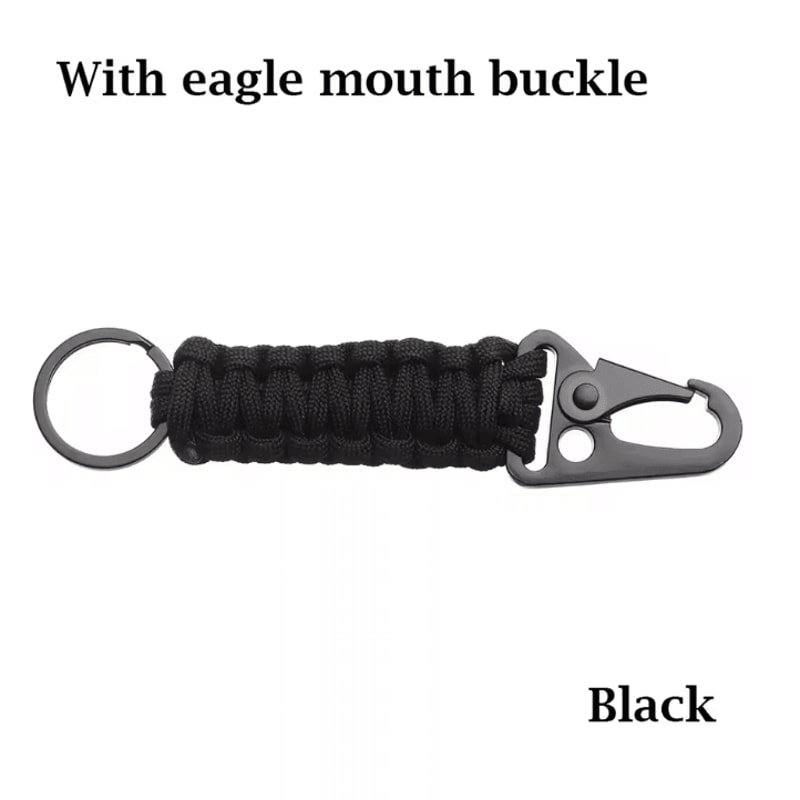 MultiTool Paracord Survival Keychain Carabiner Rope Emergency Gear For Outdoor Camping Everyday 5