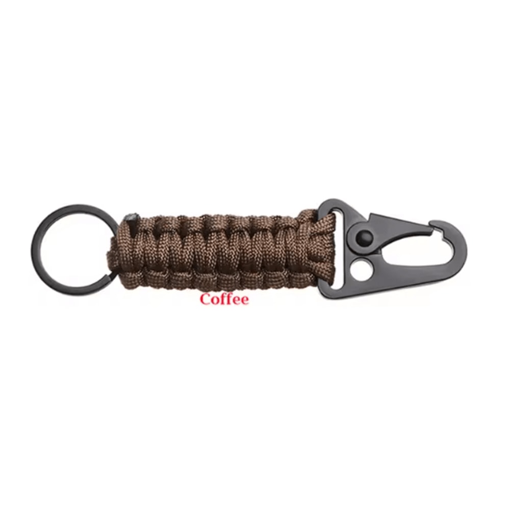 MultiTool Paracord Survival Keychain Carabiner Rope Emergency Gear For Outdoor Camping Everyday 6