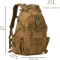 3040L Tactical Hiking Backpack Outdoor Molle Survival Rucksack With Reflective Straps For Camping 4
