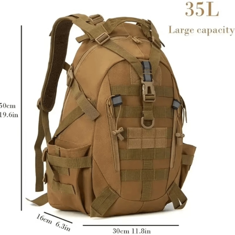 3040L Tactical Hiking Backpack Outdoor Molle Survival Rucksack With Reflective Straps For Camping 4