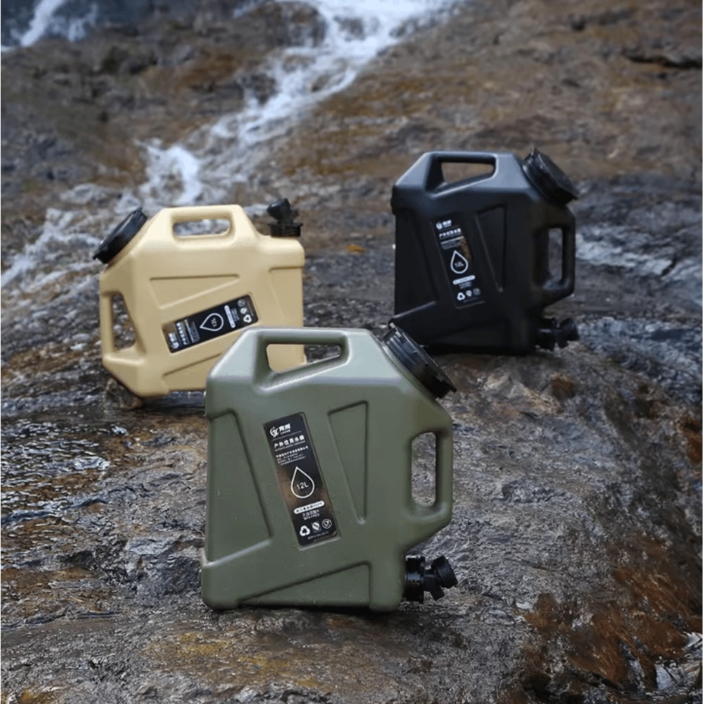Portable Camping Water Container With Faucet 1012L LargeCapacity Outdoor Water Storage Tank 1