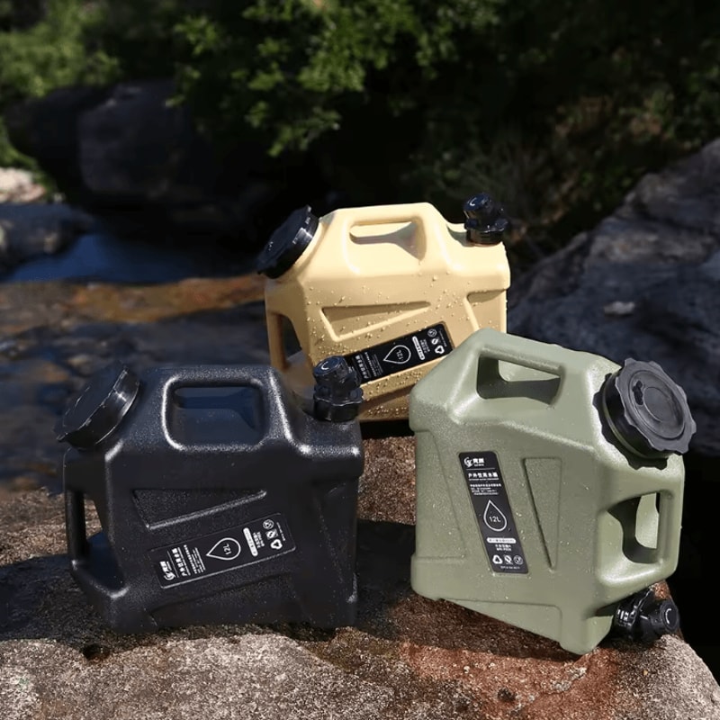 Portable Camping Water Container With Faucet 1012L LargeCapacity Outdoor Water Storage Tank 2