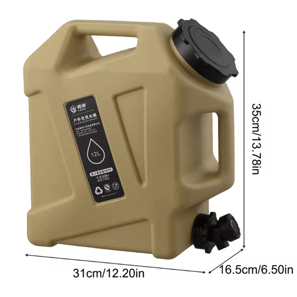 Portable Camping Water Container With Faucet 1012L LargeCapacity Outdoor Water Storage Tank 6