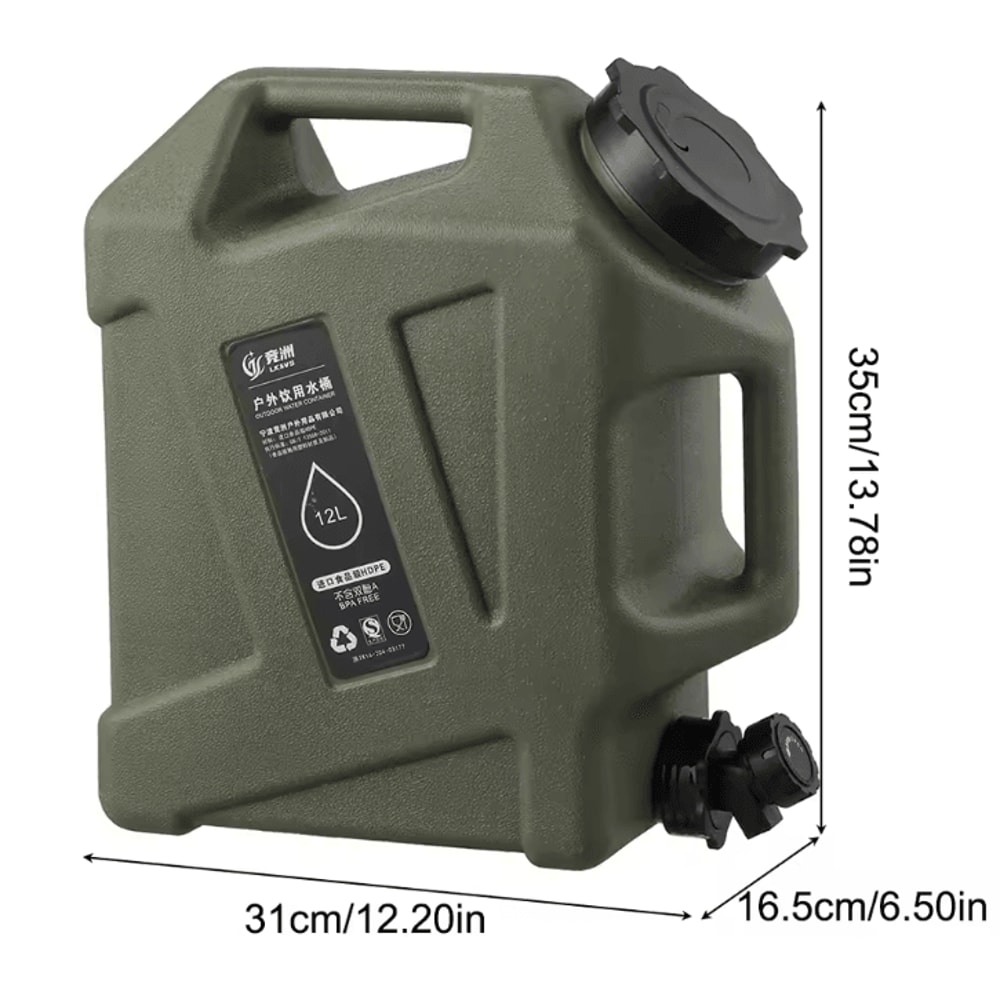 Portable Camping Water Container With Faucet 1012L LargeCapacity Outdoor Water Storage Tank 7