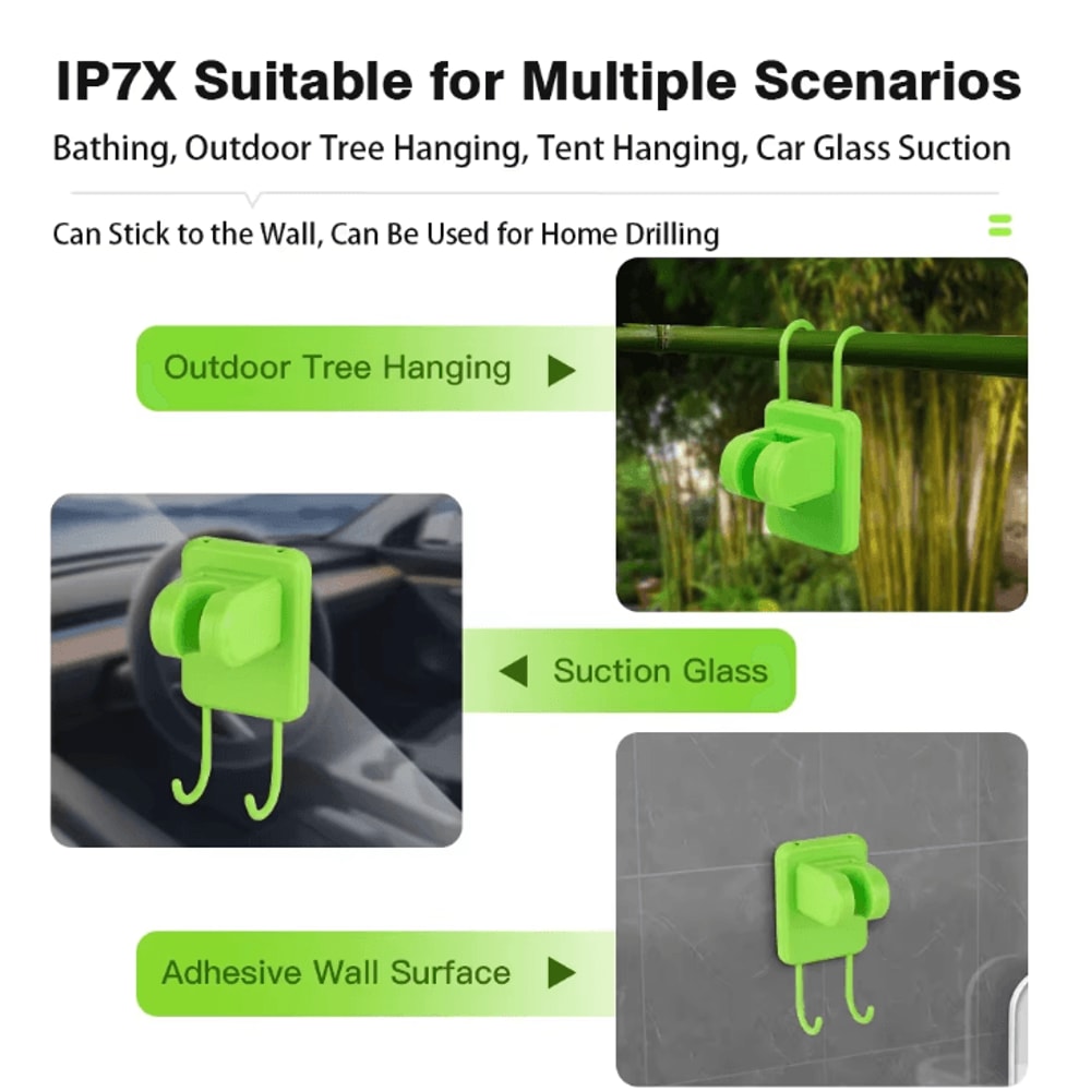 Portable Camping Shower Pump 6000mAh Rechargeable Outdoor Shower Kit With Digital Display 2