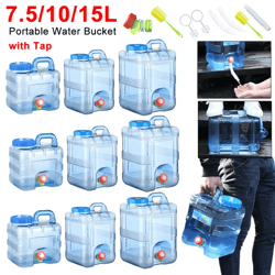 portable camping water container with spigot – 7.5/10/15l leakproof drinking water storage tank