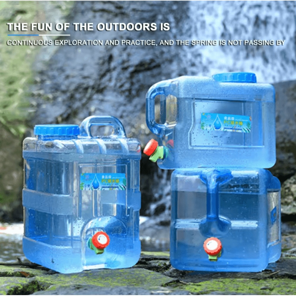 Portable Camping Water Container With Spigot 751015L Leakproof Drinking Water Storage Tank 2
