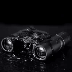 compact hd travel binoculars – 100x22 folding long-range bak4 optics for hiking, hunting & outdoor adventures