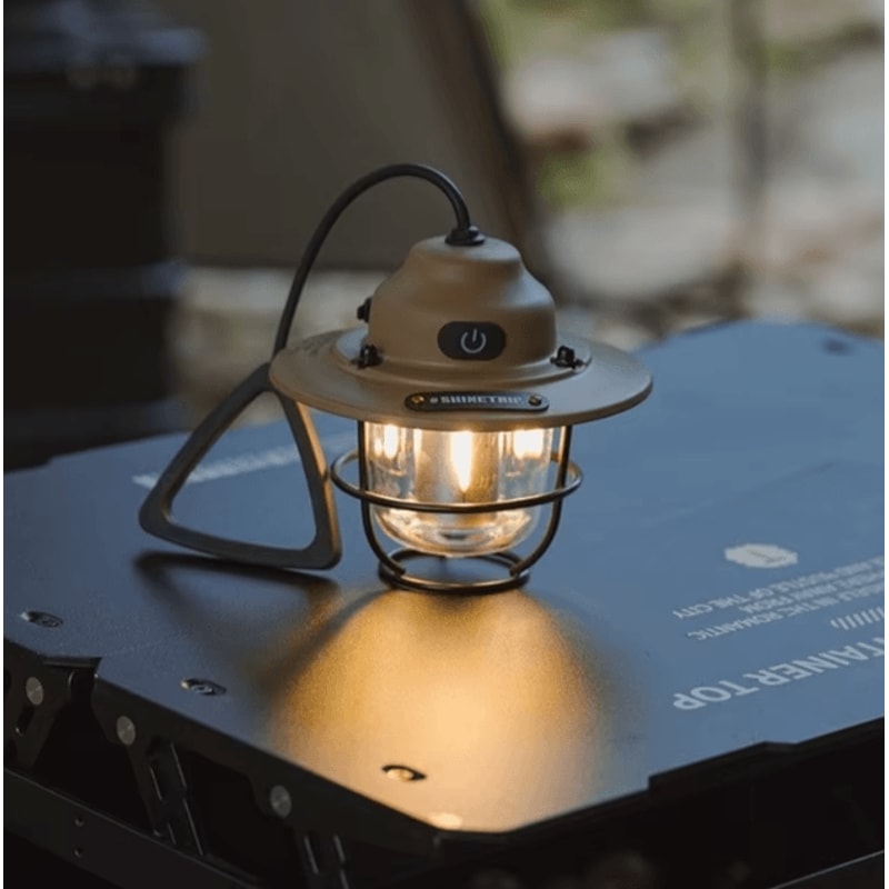 Retro USB Rechargeable Camping Lantern Portable LED Hanging Tent Light For Outdoor Adventures 1