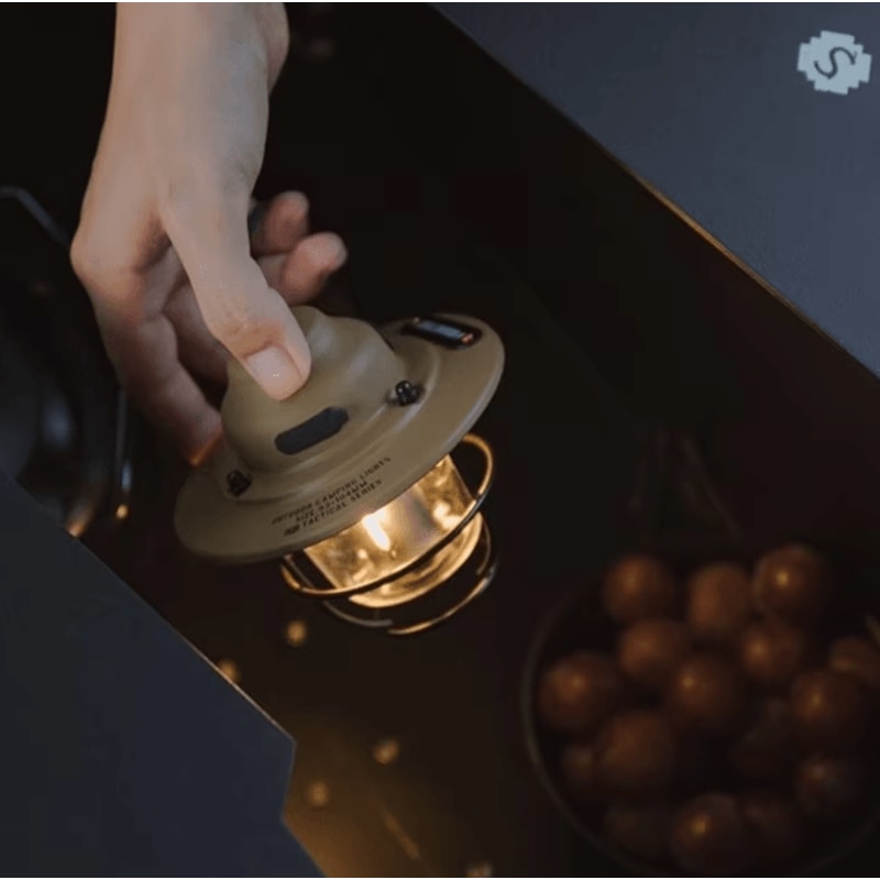 Retro USB Rechargeable Camping Lantern Portable LED Hanging Tent Light For Outdoor Adventures 2