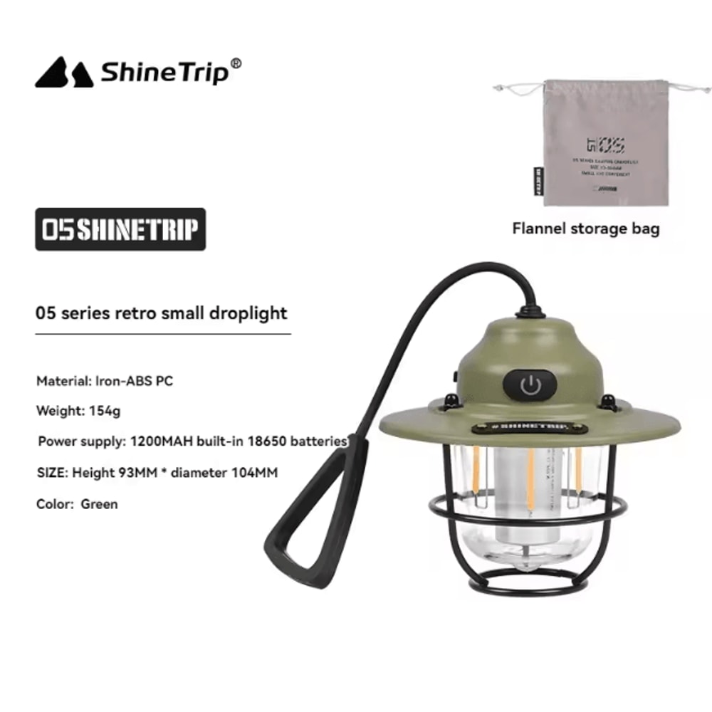 Retro USB Rechargeable Camping Lantern Portable LED Hanging Tent Light For Outdoor Adventures 5