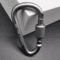 MultiColor Aluminum Carabiner Keychain Clip DShape Locking Hook For Camping Hiking Everyday Carry 9