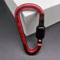 MultiColor Aluminum Carabiner Keychain Clip DShape Locking Hook For Camping Hiking Everyday Carry 5
