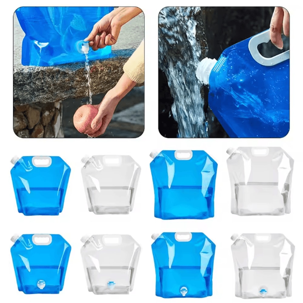Foldable Camping Water Container 5L10L Portable Outdoor Water Storage Bag For Hiking Travel Emerg 1