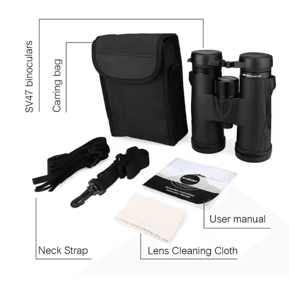 SVBONY SV47 HD Waterproof Binoculars 8x32 8x42 10x42 Professional BAK4 Prism Optics For Bird Wat 4