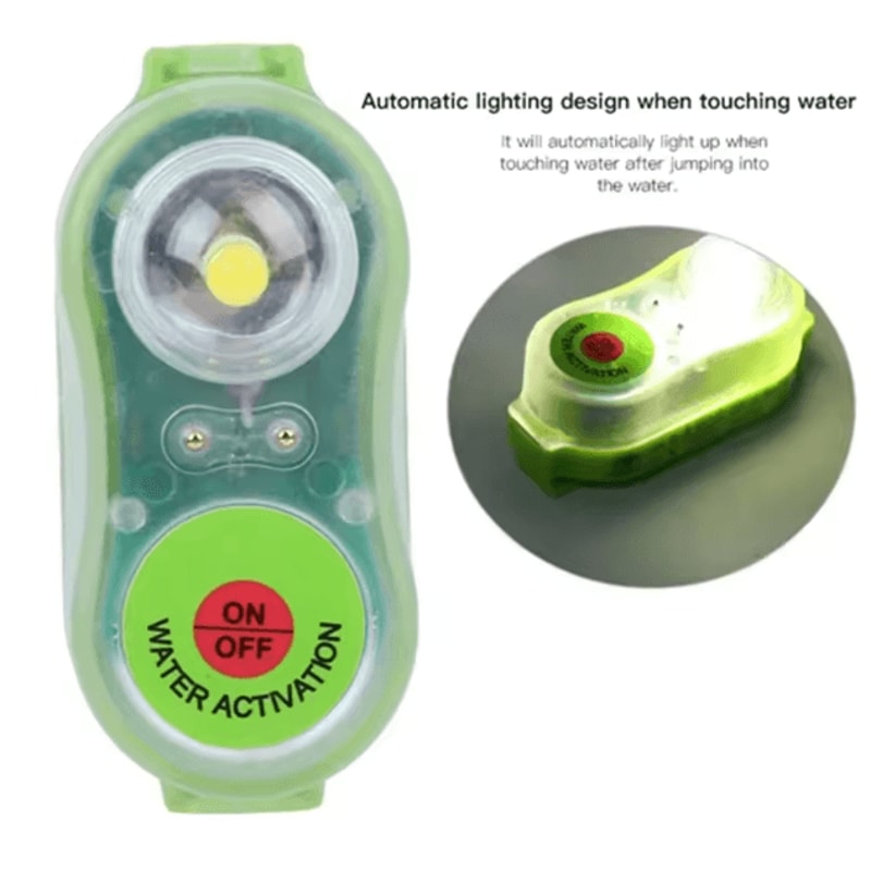 Seawater Activated LED Life Jacket Light Waterproof Emergency Survival Signal For Safety Vests 2
