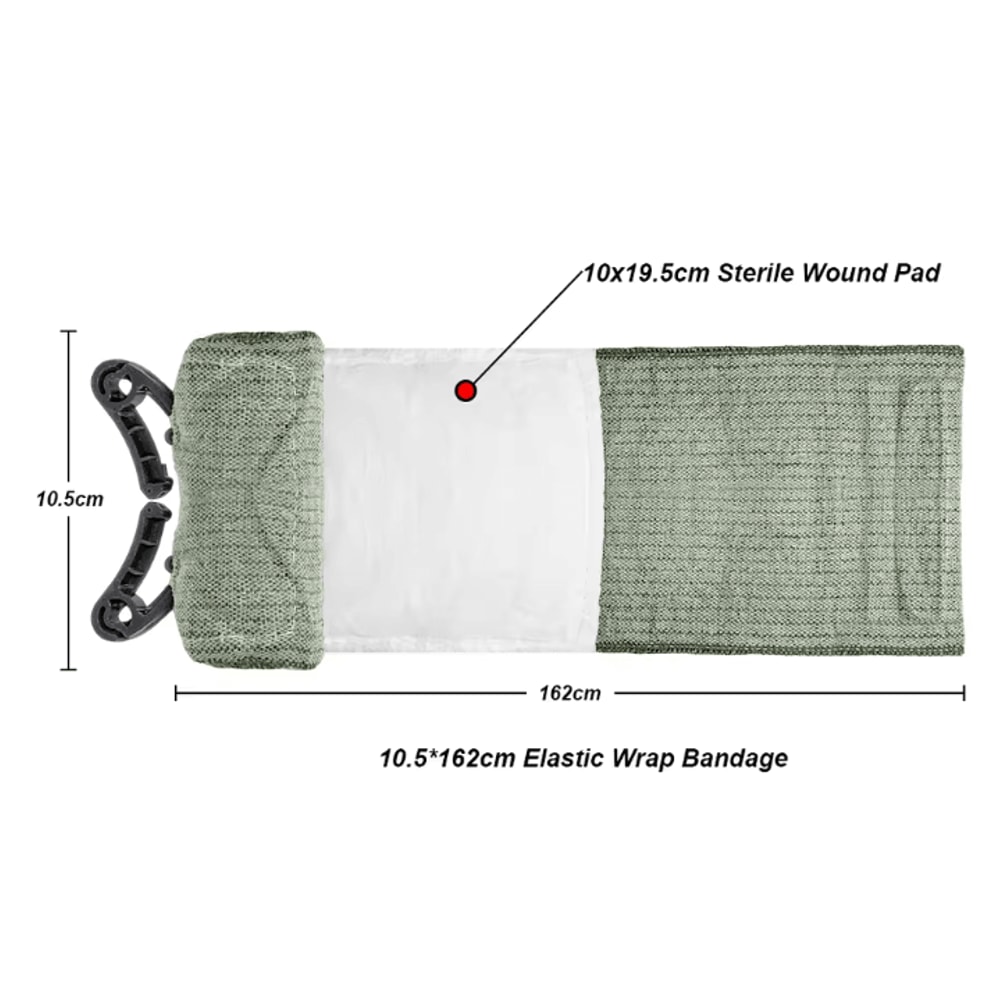 Israeli Compression Trauma Bandage 4 6 Inch Emergency Wound Dressing For Tactical First Aid Outd 4