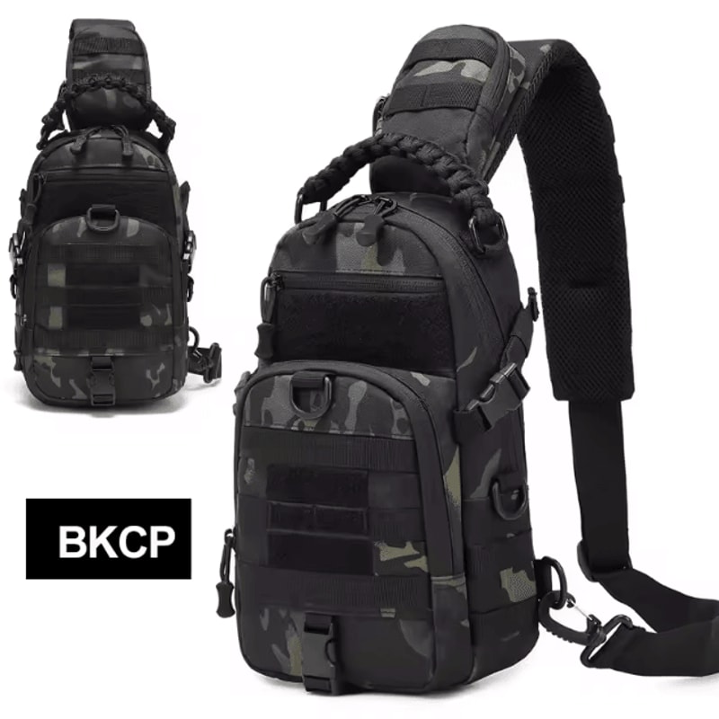 Tactical MOLLE Chest Sling Bag Outdoor Sports Shoulder Pack For Hiking Cycling Travel 8