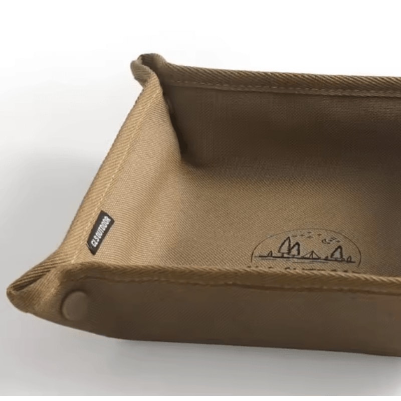 Portable Camping Organizer Tray Compact Foldable Storage Box For Travel Camping Outdoor Gear 3