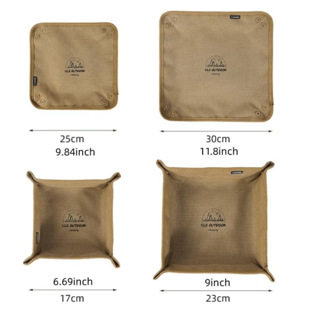 Portable Camping Organizer Tray Compact Foldable Storage Box For Travel Camping Outdoor Gear 4