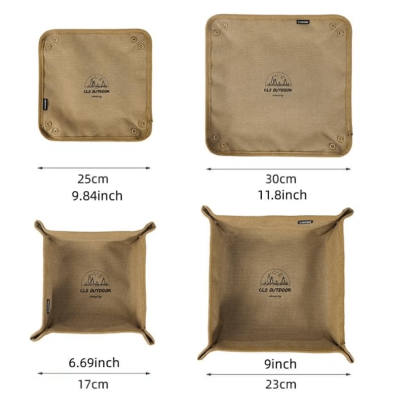 Portable Camping Organizer Tray Compact Foldable Storage Box For Travel Camping Outdoor Gear 4