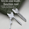 6in1 EDC Keychain MultiTool Folding Pocket Pliers Screwdriver Bottle Opener For Camping And Every 0